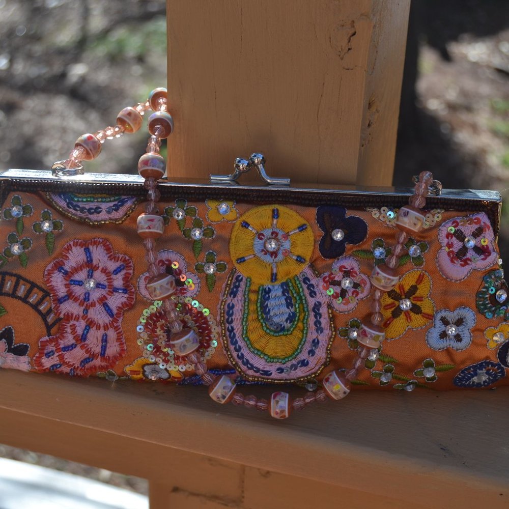 Max Mayer Orange evening bag